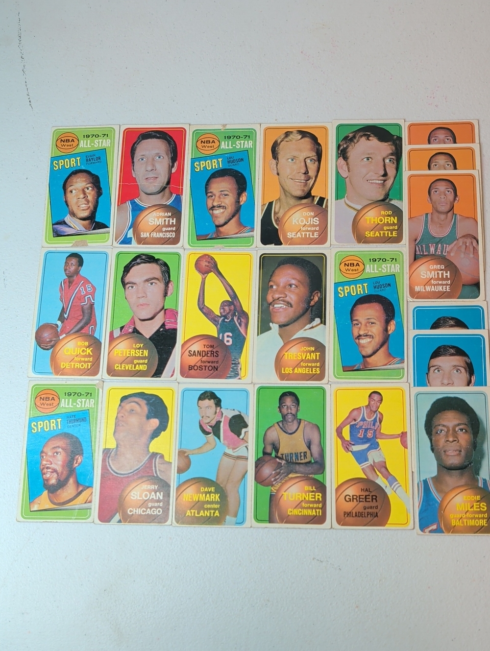 Topps Kids Trading Cards - Green, Yellow, Orange, Blue, Red, White